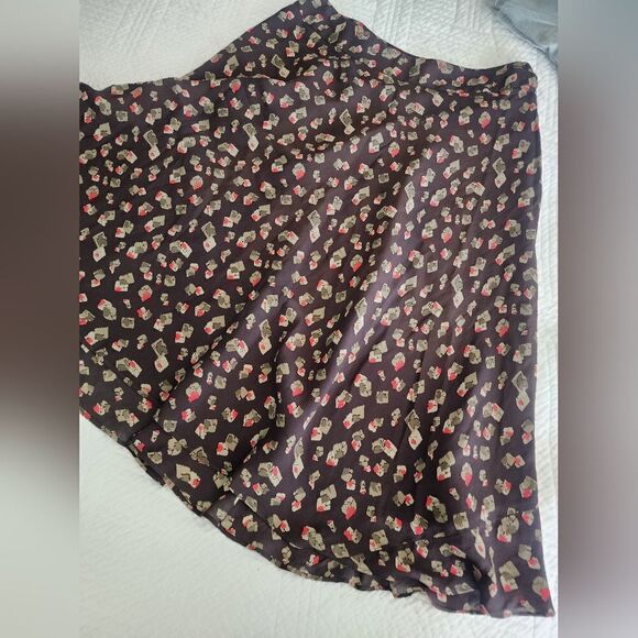 Jones new york silk fully lined fall skater skirt - Picture 8 of 10